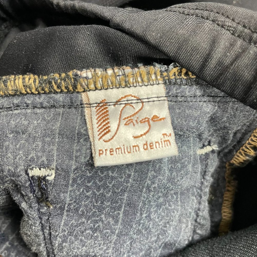 Paige Premium Denim Maternity Jeans - Blue Heights Low Rise Skinny - Picture 11 of 11